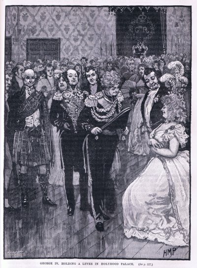 George IV houdt een ontvangst in Holyrood Palace 1822 door Henry Marriott Paget