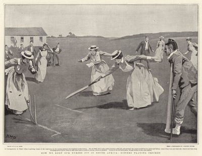 Hoe we onze verpleegsters fit houden in Zuid-Afrika, zusters die cricket spelen door Henry Marriott Paget