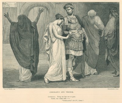 Illustratie voor Coriolanus door Henry Marriott Paget