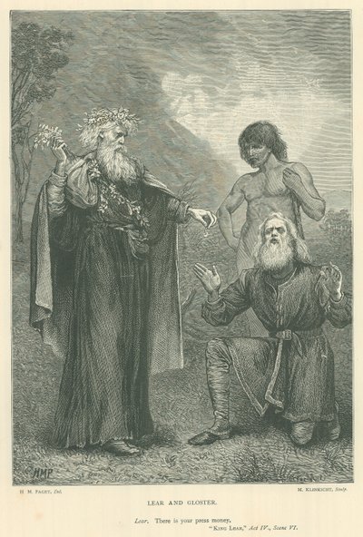Illustratie voor Koning Lear door Henry Marriott Paget