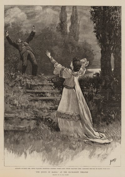 De Koningin van Manoa in het Haymarket Theater door Henry Marriott Paget