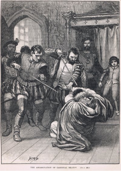 De moord op kardinaal Beaton 1546 door Henry Marriott Paget