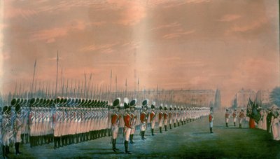 Presentatie van Kleuren aan het Tweede Regiment van Royal East India Volunteers op Lord