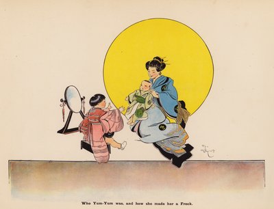 Illustratie voor De Avonturen van een Japanse Pop door Henry Mayer