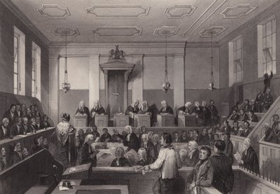 Central Criminal Court, Old Bailey, Londen door Henry Melville
