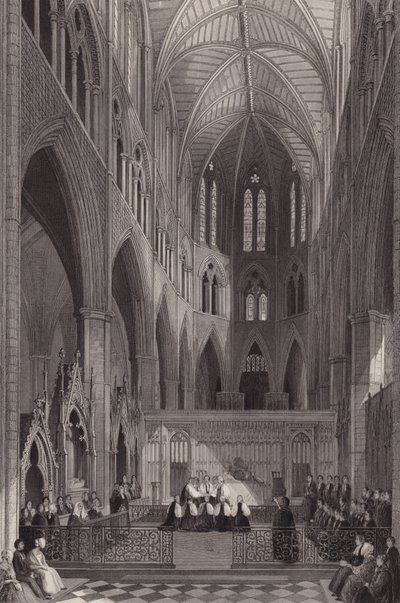 Wijding van koloniale bisschoppen in Westminster Abbey, Londen door Henry Melville