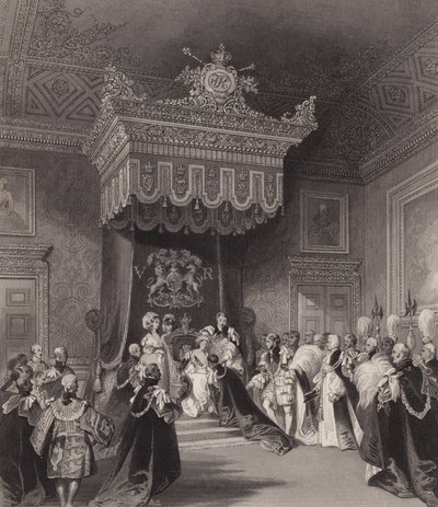 Koningin Victoria op de troon, St James