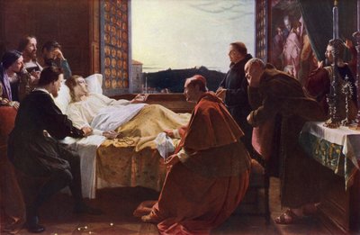 De laatste momenten van Raphael door Henry Melville
