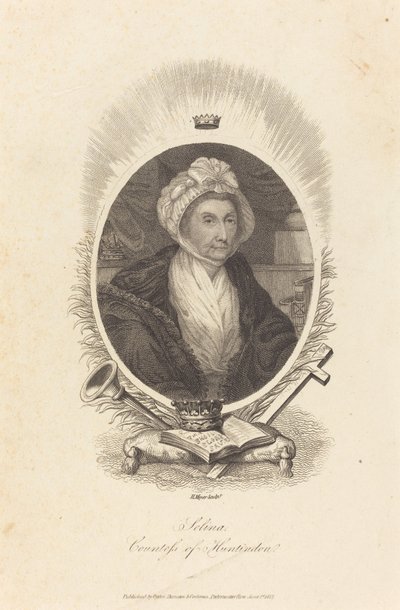 Selina, gravin van Huntindon door Henry Meyer after John Hoppner
