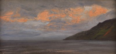 Zonsondergang aan de kust door Henry Moore