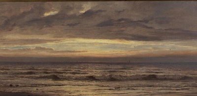 De kust, avond door Henry Moore