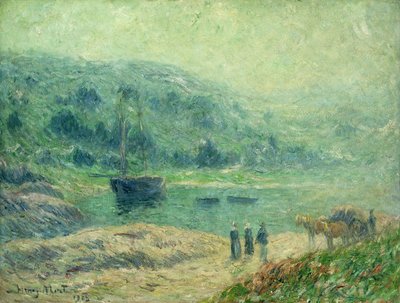 Een baai in Bretagne door Henry Moret