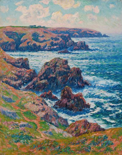 La terre de Cléden, Point de Raz, Finistère, 1911 door Henry Moret