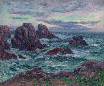 De Avond in Ouessant; Le Soir a Ouessant door Henry Moret