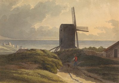 Molen aan de kust bij Hastings door Henry Morton