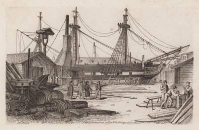 Een West-Indiër in Cox en Curlins Yard, Limehouse door Henry Moses