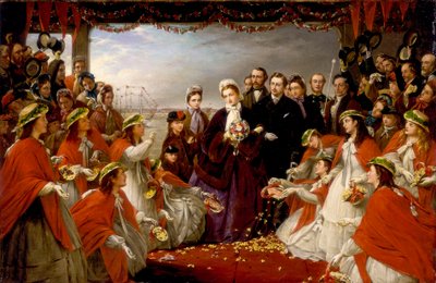 De landing van H.K.H. prinses Alexandra in Gravesend, 7 maart 1863 door Henry Nelson O