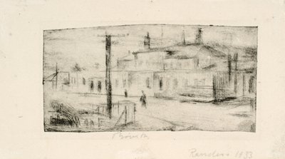 Het station in Randers door Henry Nielsen