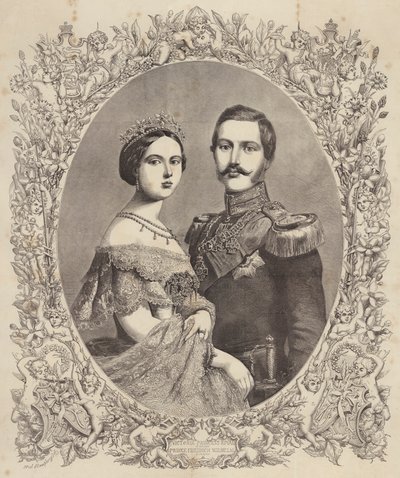 Victoria, Prinses Royal van Engeland, Prins Friedrich Wilhelm van Pruisen door Henry Noel Humphreys