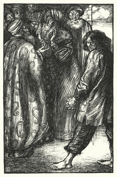 Matthew Arnold gedicht: De zieke koning in Bokhara (gravure) door Henry Ospovat