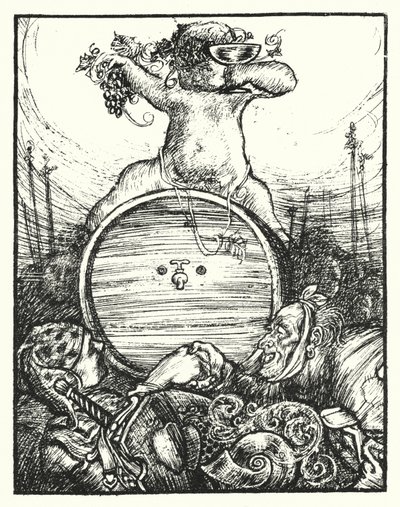 Shakespeare lied: "In thy vats our cares be drown