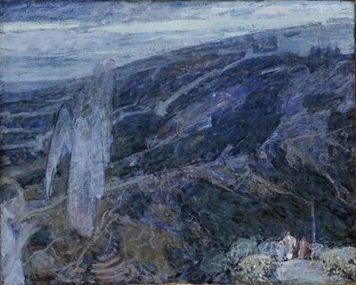 Engelen verschijnen voor de herders door Henry Ossawa Tanner