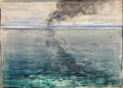 De Atlantische Oceaan oversteken, terug naar huis, 1894 door Henry Ossawa Tanner
