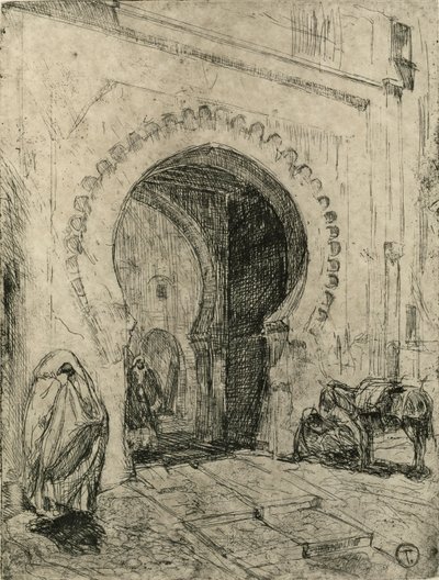 Poort in Tanger door Henry Ossawa Tanner