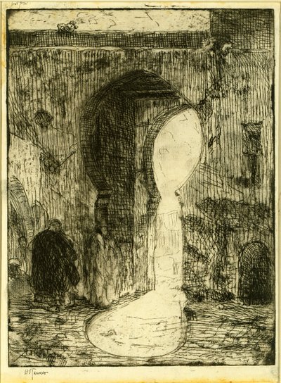 Poort in Tanger door Henry Ossawa Tanner