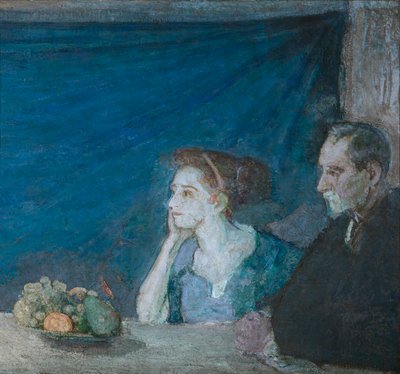 Portret van de Heer en Mevrouw Atherton Curtis met Stilleven door Henry Ossawa Tanner