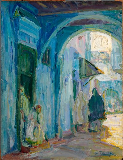 Street in Tangier door Henry Ossawa Tanner