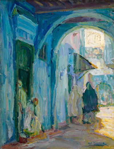 Straat in Tanger door Henry Ossawa Tanner