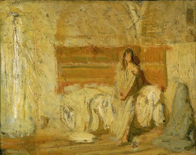 Studie voor de Aankondiging door Henry Ossawa Tanner