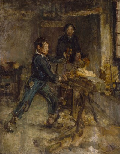Studie voor de jonge saboteerder door Henry Ossawa Tanner