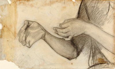 Studie van twee handen door Henry Ossawa Tanner