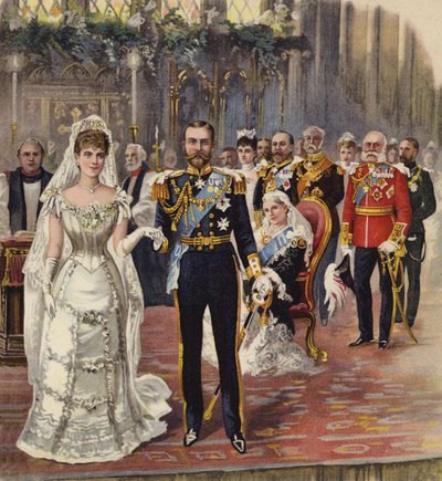 Het huwelijk van de hertog van Cornwall en York met prinses Mary, Chapel Royal, St James