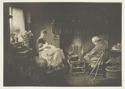 Dageraad en zonsondergang door Henry Peach Robinson