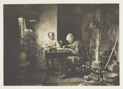 Wanneer het werk van de dag gedaan is door Henry Peach Robinson