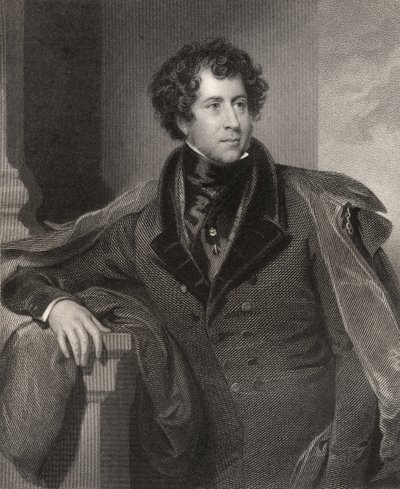 Constantine Henry Phipps, 1e Markies van Normanby, gegraveerd door H. Robinson, uit 