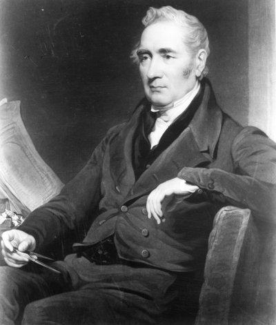 George Stephenson, gegraveerd door Charles Turner, 1838 door Henry Perronet Briggs