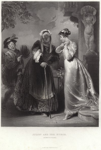 Juliet en de verpleegster door Henry Perronet Briggs