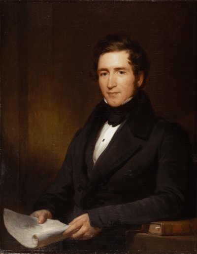 Portret van Sir Joseph Paxton, mei 1836 door Henry Perronet Briggs