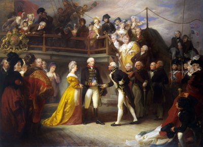 Bezoek van Koning George III (1738-1820) door Henry Perronet Briggs