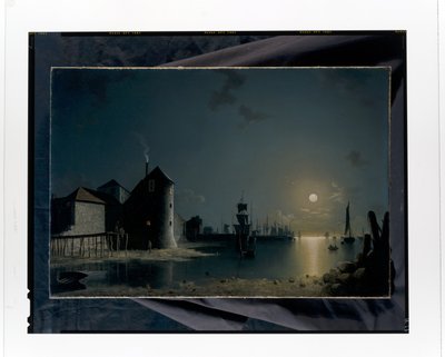Uitzicht op de haven van Southampton door Henry Pether