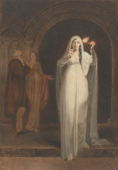 De slaapwandelende scène in Macbeth door Henry Pierce Bone