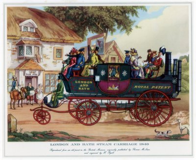 Londen en Bath Stoomwagen, 1840 door Henry Pyall