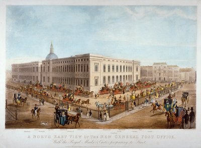 Het nieuwe General Post Office, City of London door Henry Pyall