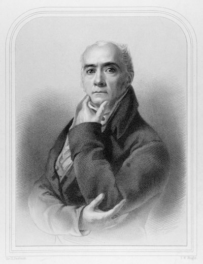 Portret van Sir Henry Raeburn, gegraveerd door T.W. Knight door Henry Raeburn