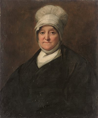 Portret van een dame, traditioneel geïdentificeerd als Dame Margaret Anne Taylor door Henry Raeburn