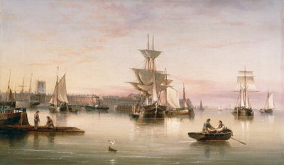 Hull vanaf de Humber door Henry Redmore